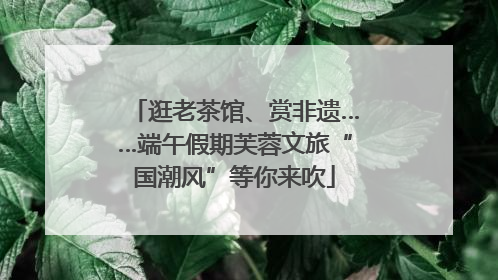 逛老茶馆、赏非遗……端午假期芙蓉文旅“国潮风”等你来吹