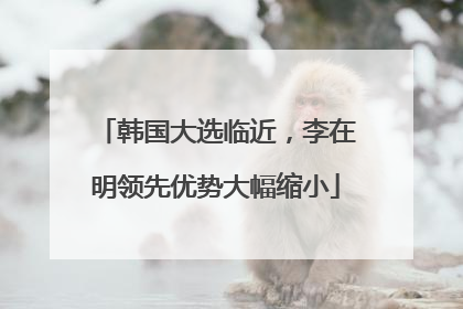 韩国大选临近，李在明领先优势大幅缩小