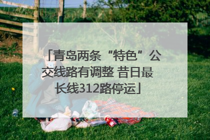 青岛两条“特色”公交线路有调整 昔日最长线312路停运