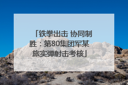 铁拳出击 协同制胜：第80集团军某旅实弹射击考核