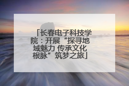 长春电子科技学院：开展“探寻地域魅力 传承文化根脉”筑梦之旅