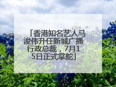 香港知名艺人马浚伟升任新城广播行政总裁，7月15日正式掌舵