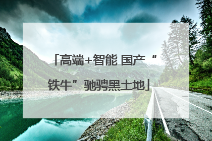 高端+智能 国产“铁牛”驰骋黑土地