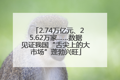 2.74万亿元、25.62万家……数据见证我国“舌尖上的大市场”蓬勃兴旺