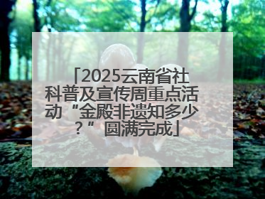 2025云南省社科普及宣传周重点活动“金殿非遗知多少？”圆满完成