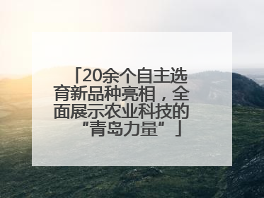 20余个自主选育新品种亮相，全面展示农业科技的“青岛力量”