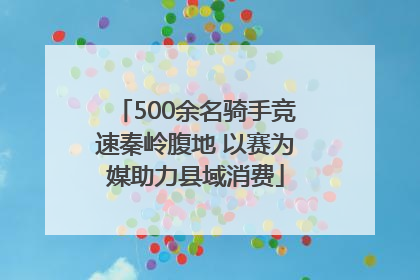 500余名骑手竞速秦岭腹地 以赛为媒助力县域消费