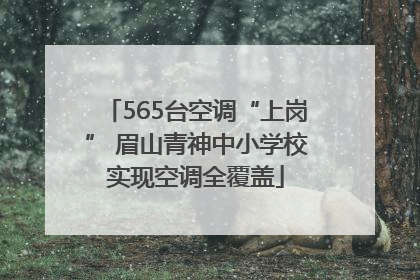 565台空调“上岗” 眉山青神中小学校实现空调全覆盖
