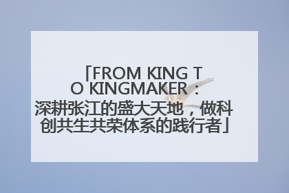 FROM KING TO KINGMAKER：深耕张江的盛大天地，做科创共生共荣体系的践行者